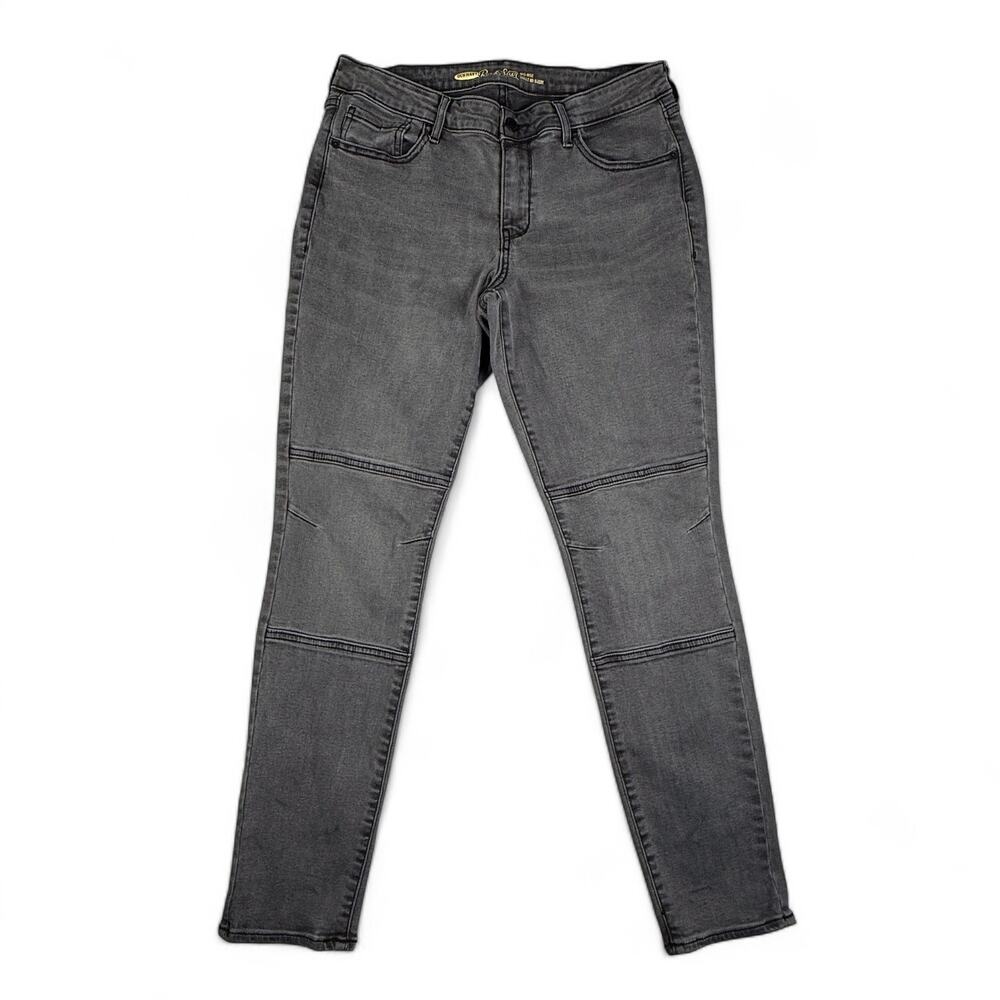 Old Navy Rockstar Mid Rise Skinny Jeans Gray Denim Women 12